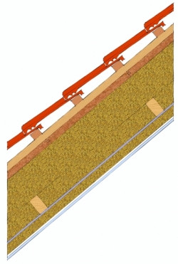 Šikmá střecha standard v rámci technologie dřevostaveb Bajulus
